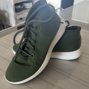 Allbirds Khaki Green Sneakers with White Sole